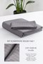 Line Cotton Duvet Cover Set 4 Piece Striped Satin Duvet Cover Set Gray | Hotel Duvet Cover - 2