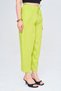 Women's Elastic Waisted Comfortable Fit Solid Color Linen Pants - 2