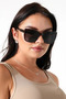 Women's uv400 brown butterfly sunglasses with silver accents 23058 c3 - 5