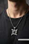 Ninja Star Handcrafted Stainless Steel Chain Men's Necklace - 2