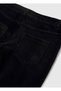 Girl's Black Velvet Jegging - 3