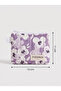 Lavender Lilac Flower Patterned Handmade Small Wallet - 5