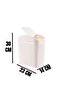 سلة مهملات سعة 6 لتر، كريم المطبخ والحمام والمرحاض وسلة مهملات المكتب - 5