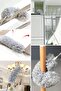 ® شرابة غبار زاوية قابلة للانحناء تلسكوبية بحجم عملاق 280 سم - 3