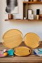 3-Piece Bamboo Oval Tray, Serving Trays, Scandinavian Tray Set, Tea Tray - 2