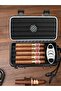Travel Cigar Humidor Case - Portable Cigar Box with Humidifier Disc & Cigar Cutter, Waterproof, C... - 8