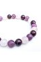 Garnet, Amethyst and Pink Quartz Natural Stone Women's Bracelet |   Real Natural Stone Elegant Minimal Bracelet - 2