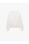 Comfortable Fit Long Sleeve Crew Neck Ribbed Sweatshirt - 3