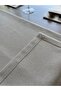Beige Linen Table Runner - Light French, Standard Size - 8