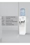 Water Dispenser with Cup Holder Top Loading with Bottom Cabinet Hot & Cold 2 Taps white - 3