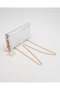 Women's Chain Strap Clutch Bag with Charm Detail