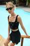 Stone Embellished Square Neck Crop Bustier - 3