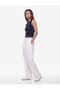 Pleated Straight Wide-Leg Baggy Fabric Trousers with Pockets - 3