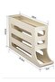 The 3-layer egg rack storage box with a sloping automatic rolling egg storage box is suitable for refrigerators - 4