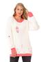 Wp240 vintage ripped two-tiered knitwear