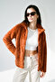Women's Oversize Zippered Teddy Plush Cardigan - 2
