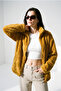 Women's Oversize Zippered Teddy Plush Cardigan - 6