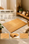 Pbt-374 Wooden Seat Edge Mat Bamboo Mat Non-Slip Bathroom Mat 45X70Cm - 2