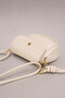 Cream Cover Micro Women's Shoulder and Crossbody Bag – Adjustable Drawstring Strap, Gold Metal Detail - 3
