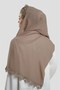 Mink Prayer Headscarf Shawl Chiffon Laced202106_10 - 3