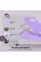 Silicone case iPhone 12 Pro Max, with microfiber, thin, protective, raised edges, light lilac - 3