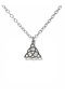 Triquetra Geometric Symbol Necklace – Zamak Plated Unisex Necklace with 60 cm Chain