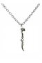 Dragon Head Sword Figured Necklace – Zamak Plated Unisex Gothic Jewelry with 60 cm Chain