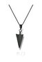 Unisex Necklace with Black Arrowhead Figure – Modern and Warrior Design with 60 cm Chain