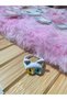 Children's Ring with Colorful Eyes and Cute White Cat Figure – Minimal Design Resin Fixed Size