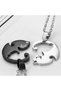 Yin-yang Cats Cat Double Lover Friendship Black and White Unisex Necklace Yinyang - 4