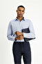Long Sleeve Slim Fit Classic Collar Cotton Easy-Iron Patterned Shirt - 2