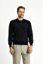 Polo Neck Regular Fit Cotton Cashmere Knitwear Sweater - 4