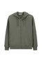 Hooded Zippered Cotton Sweat Cardigan - 2