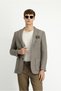 Slim Fit Woolen Dobby Suit
