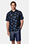 Short Sleeve Boxy Fit Printed 100% Cotton Sports Shirt - 2