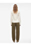 Cotton Draped Asymmetrical Cut Long Spanish Sleeve T-Shirt - 3