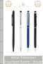 # Pen Corporate Promotional Laser Printing Metal Body Touchscreen Stylish Ballpoint Touchpen Pen White - 2