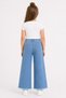 26904-26 Girls' Denim Trousers Wide Leg Floral Embroidery Detailed Tassel Leg Casual Comfortable Jean Pants - 8