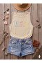 Beach Bum Printed Women's (Off Shoulder) Slim Fit Strappy Tshirt - 2