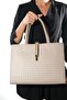 Morvena Beige Knitted Women's Shoulder Bag - 2