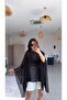 Black Chiffon Transparent Poncho