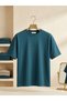 Oversize T-Shirt Men - Wide Fit Casual Daily Comfortable T-Shirt Purple Aqua Green Mint Green Cream Petrol Blue