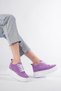 Women's Height Increasing Internal Hidden Heel Lila Purple Sports Shoes Sneaker - 3
