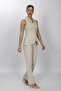 Shawl Collar Patchwork Vest Set 1536505-Beige - 1536505 - 8