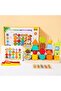 Wooden Bead Stacking Toy for – 5 Column Montessori Learning Toy Age 3+ - 3