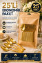 25-Pack Gold Plastic Spoons 18 cm Hard Disposable - 6