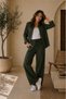 Women's Suit Set, Tissue Fabric Shirt and Pants Set - 2