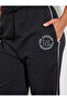 Black Wide Leg Joggers with Piping Detail - 3