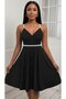 Women's Cross-Back Detailed V-Neck Short Kiloş Janjan Crepe Dress - 3