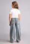 Baggy Fit Extra Comfortable and Flowy Jean Trousers for Girls H6075A826Sp - 5